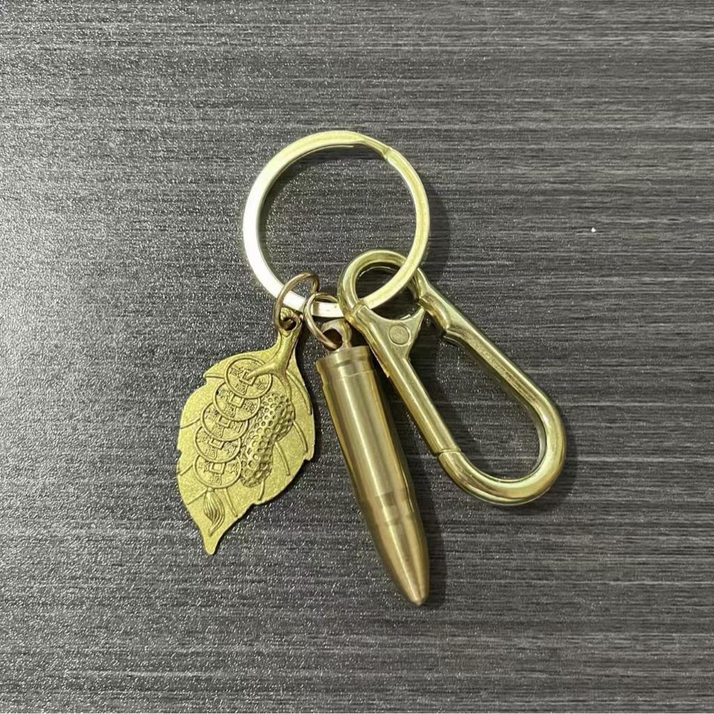 Messing-Kugel Handgemachtes Mini-Messer Schlüsselanhänger Anhänger