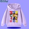 PAW Patrol 2026 Kids Hooded Sweatshirt for Autumn/Winter Long Sleeve 2026 New Style Boys' and Girls' Cartoon Print Sweater