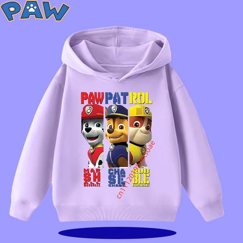PAW Patrol 2026 Kids Hooded Sweatshirt for Autumn/Winter Long Sleeve 2026 New Style Boys' and Girls' Cartoon Print Sweater