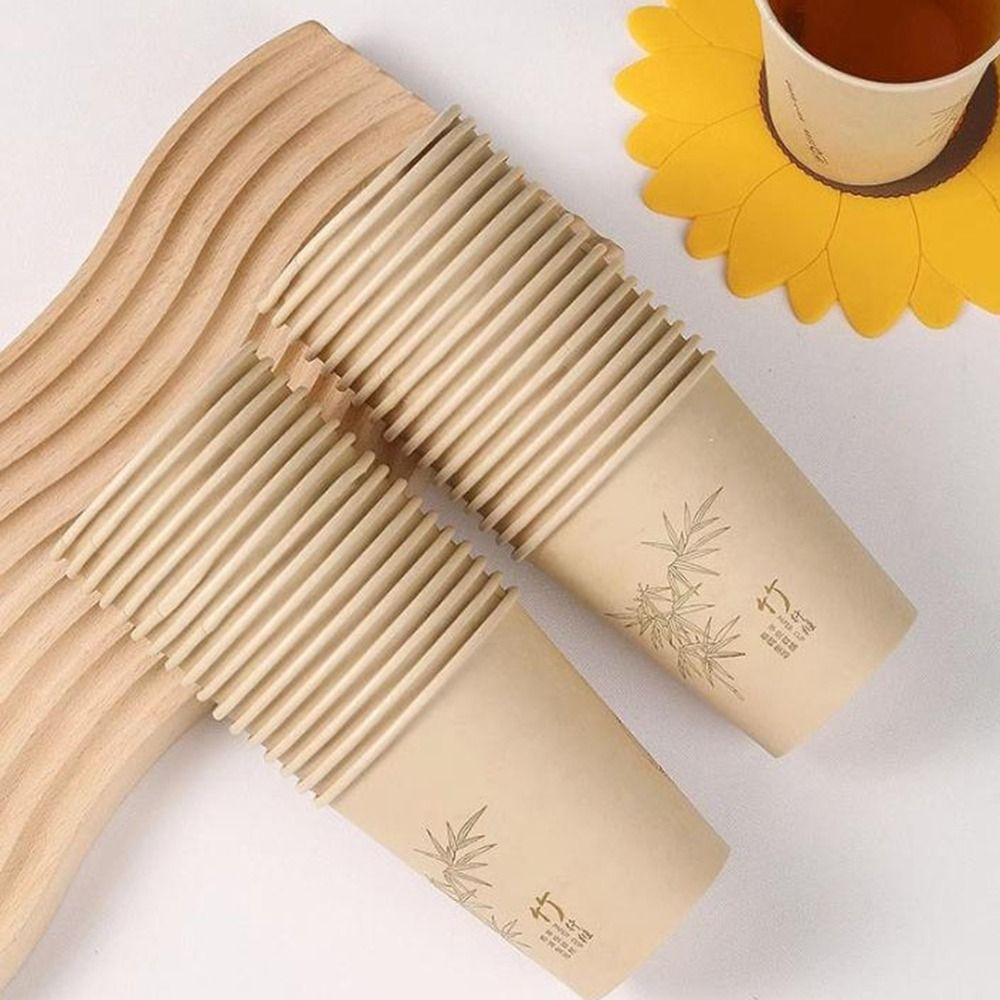 Food Grade Disposable Paper Cups Thickened Water Cup Multifunctional Tea Coffee Cup  Coffee