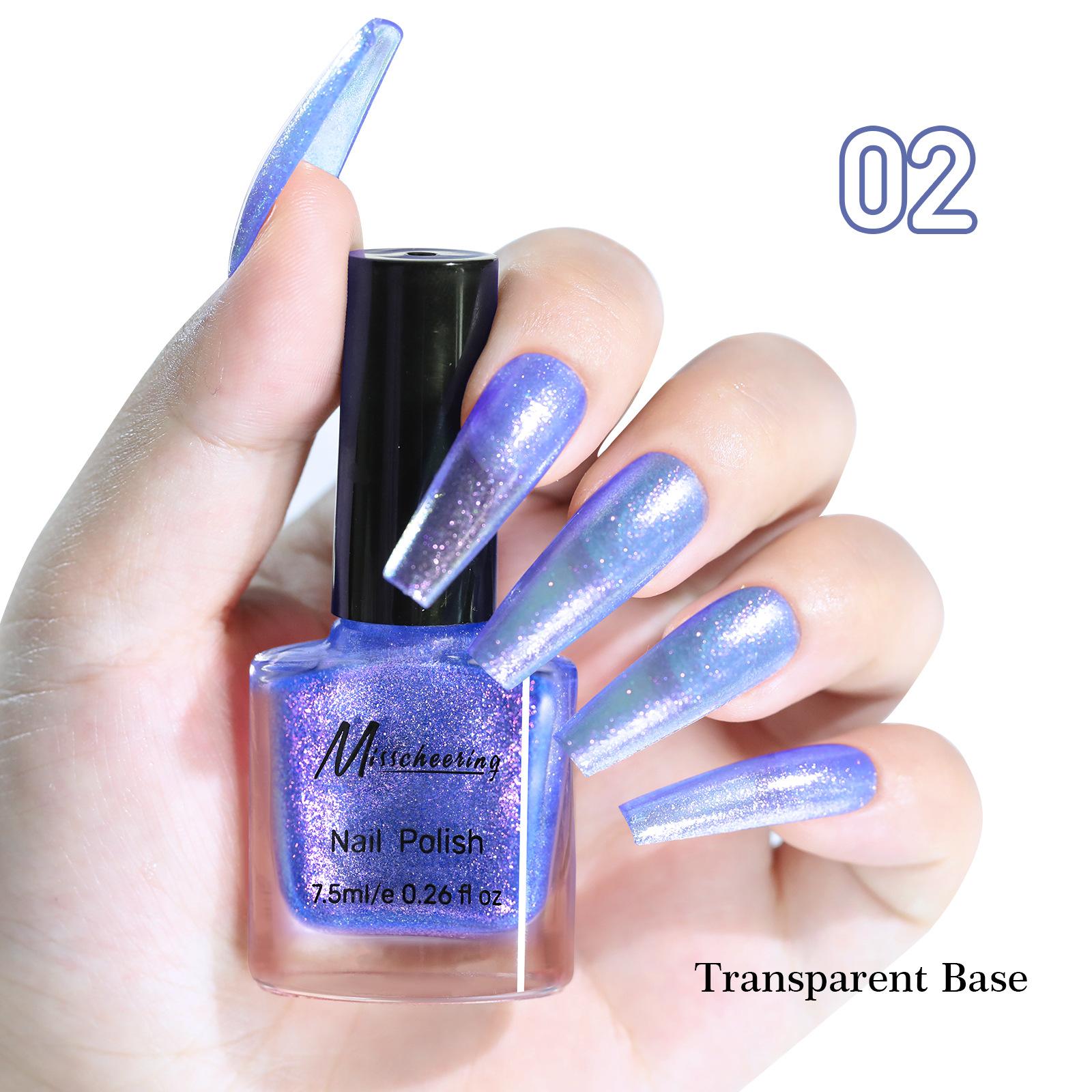 

7,5 мл Fantasy Glitter Oil-Based Быстросохнущий Стойкий Неотслаивающийся Лак Для Ногтей Не Требуется УФ-лампа