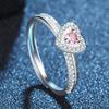 Lindon Classic Copper Alloy Zircon Ring Ladies Jewelry Wedding Promise Party Gift
