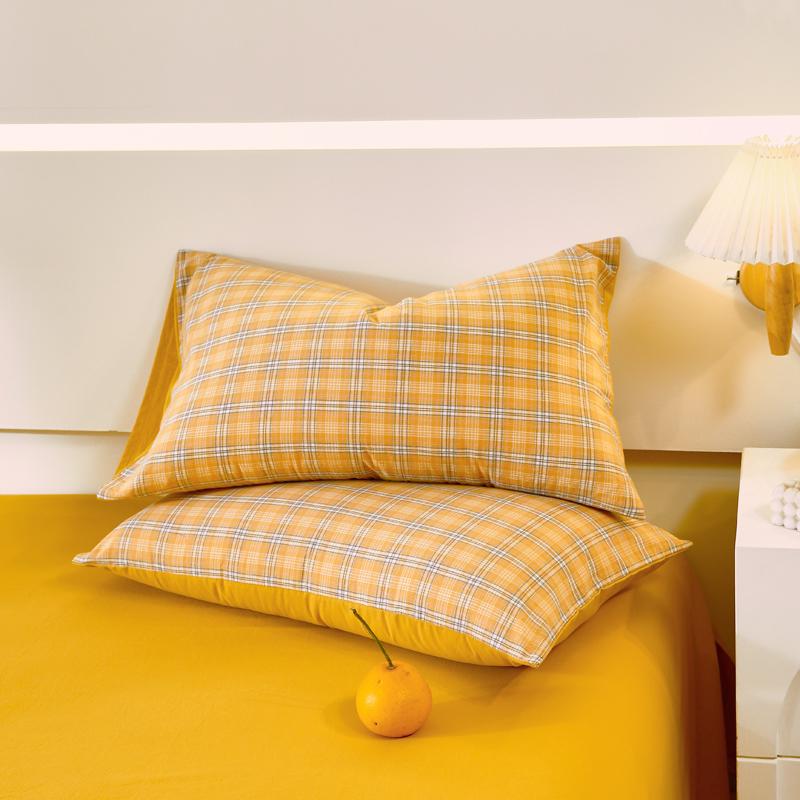 Cotton 2pcs Pillowcases Home Bedding Decorative Grid stripe Series Pillow Cover Wedding Super Soft Pillow Case