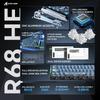 ATTACK SHARK R68HE Wired 8KHz Keyboard ,0.005mm RT Accuracy,Magnetic Switch,Support RT/Snap Tap/DKS/MT/TGL