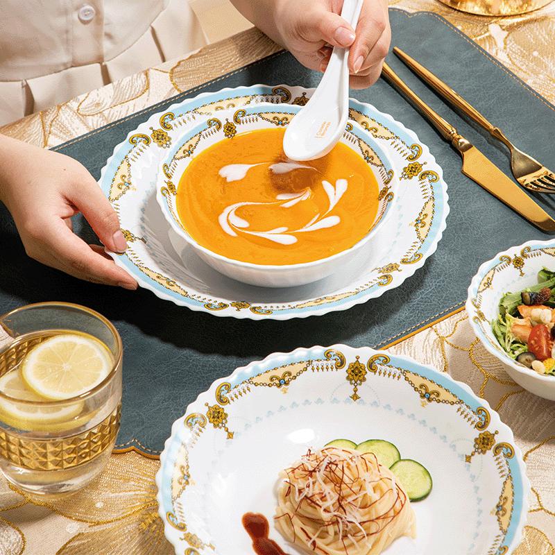 Corelle Rococo 28-elementowy zestaw naczyń żaroodpornych