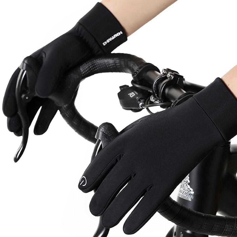 Waterproof Fishing Gloves Men's Autumn Winter Outdoor Cycling Running Warm Gloves Touch Screen Anti Slip Motorcycle Gloves