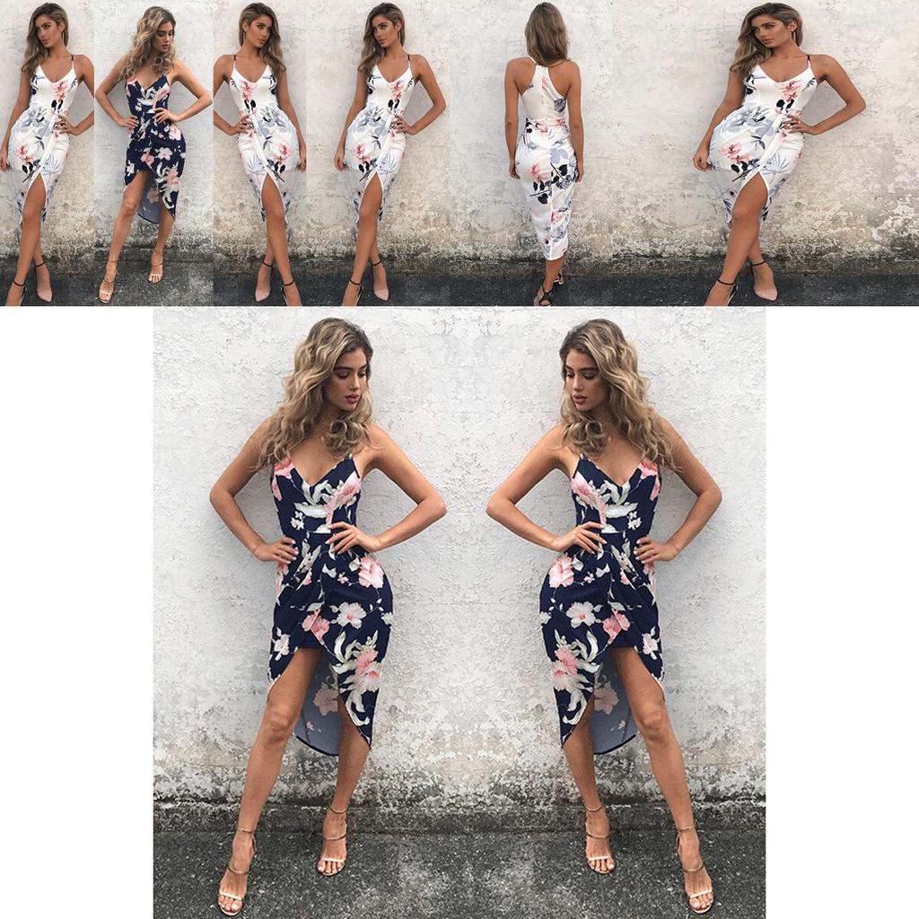 Elegant Womens Floral Long Maxi Dress For Evening Parties And Beach Days