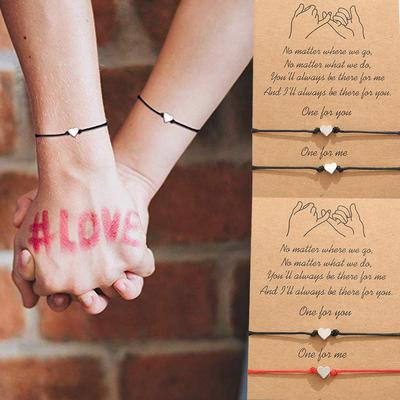 Ručně vyráběný Weave Wax Thread Lovers Friends Family Members Pairing náramek