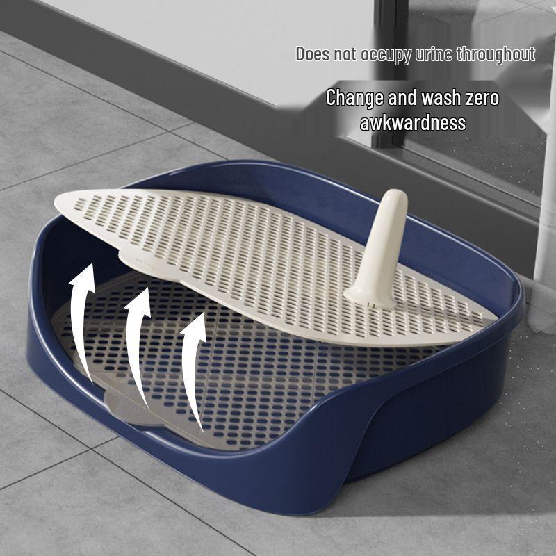 Stainless Steel Dog Litter Box: Anti-Step Design, Leak-Proof, Complete Set for Small Breeds