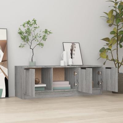 TV Stand In Grey Sonoma 102 X 35 X 36.5 Cm Particleboard