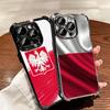 Poland Flag White Red Soft Phone Case For iPhone 15 16 17 Air 14 Pro Max 16E Plus 13 12 Mini Plating Anti-Fall Fundas