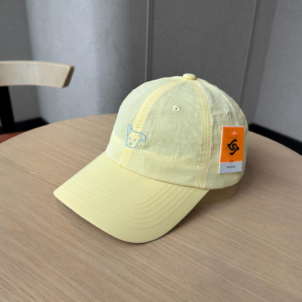 Embroidery puppy blue quick-drying baseball cap men and women spring and summer running sun protection students spring outing team building cap