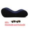 VaHppy "S" Shaped Inflatable Sofa Beds "Sex On Horseback" Individual Airbags Vibrating Undulating 150*61*50CM Handcuffs Included