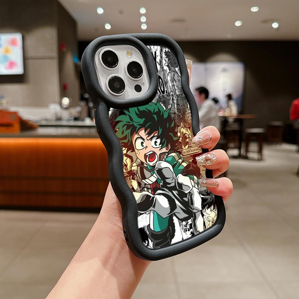 Macaron Soft TPU Phone Case for Xiaomi Poco X3 X5 X6 M6 Redmi 12C 13C Redmi Note 9 10 11 12 13 Pro 10s 11s 12s Cover Ae54 Anime My Hero Academia Art