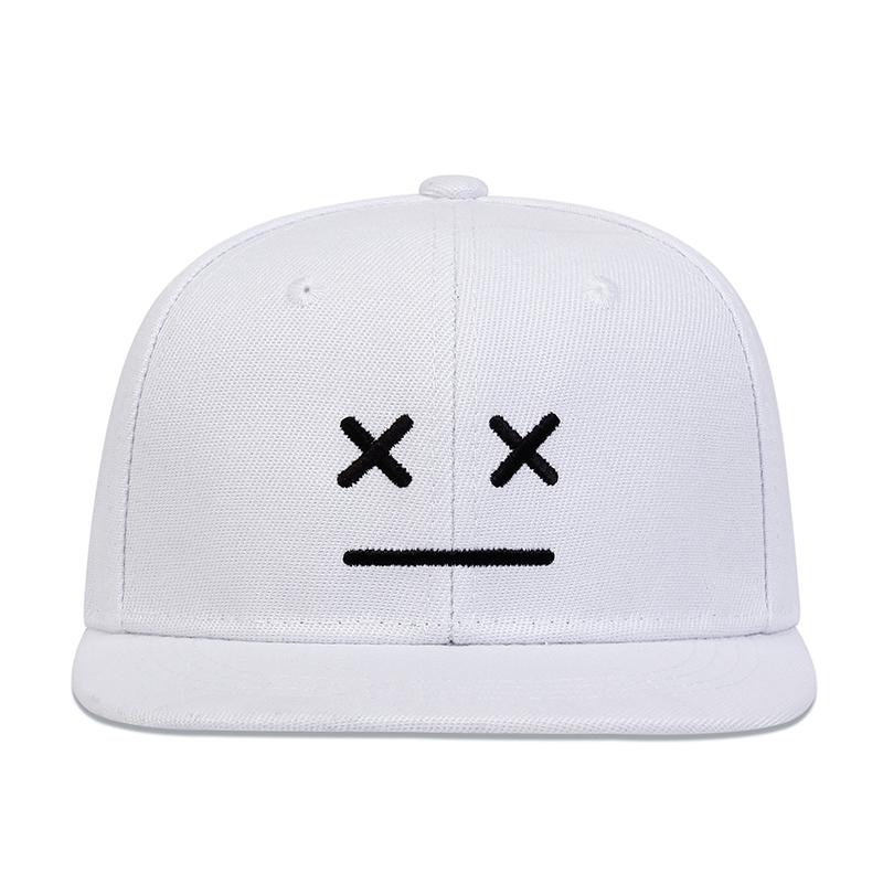 Children Emoji Embroidery Baseball Hat Street Fashion Boys and Girls Hats Outdoor Leisure Flat Top Cap Snapback Caps