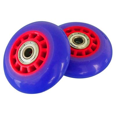 RANGS Batom Deluxe Mini Substituição Genuína Peça Dupla Rodas Violeta/Vermelha, 68mm,