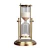 Hourglass Timer Decoration Advanced Creative Glass Flowing Sand Time Metal Hourglass Rotating Crown Small Gift