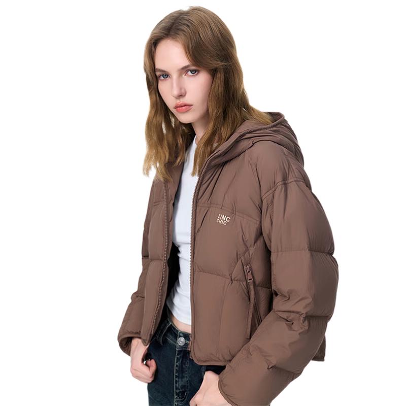 Women's 90 Duck Down Lightweight Hooded Puffer Jacket