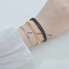 Trend Stainless Steel Bracelets for Men Women Blank Gold Color Punk Curb