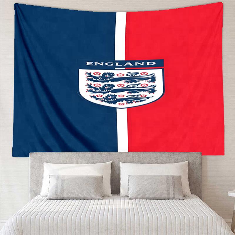1PC England Football Crest Printed Tapestry Room Decoration Wall Hanging for Living Room Bedroom, dormitory, Birthday and Christmas gifts