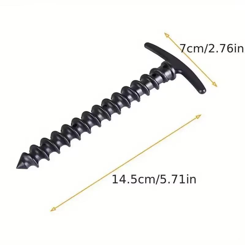 10 Pcs/Pack Outdoor Camping Tent Pegs Ground Nails Screw Anchor Stakes Pegs Hiking Tent Stakes Pins Tent Accessories