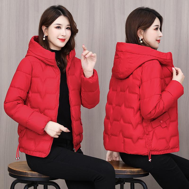 Women's New Fashionable Versatile Hooded Cold Fluffy Warm Loose High-quality Fabrics Casual Sports Cotton Coat Jacket