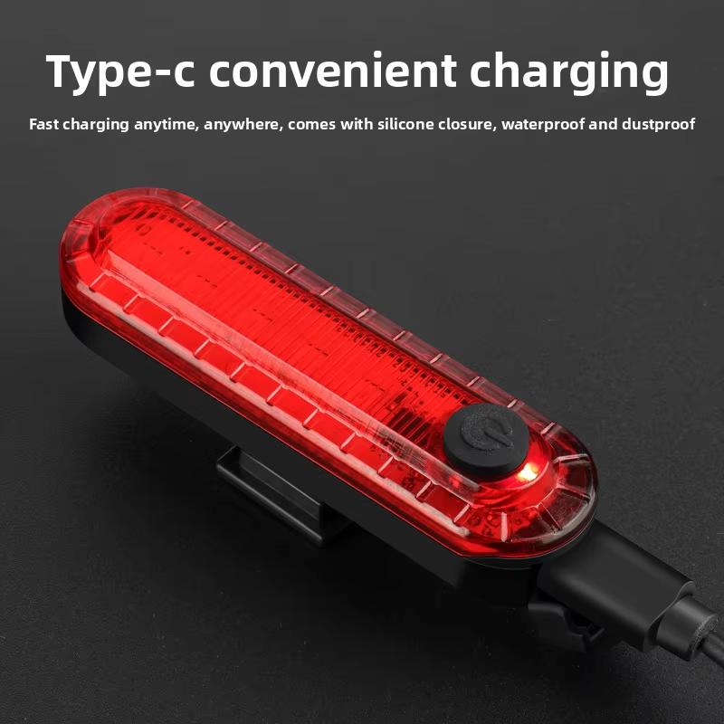 Rear Bike Tail Light USB Rechargeable Ultra Bright Taillights Fit On Bicycle Easy To Install for Cycling Safety Bicycle Light