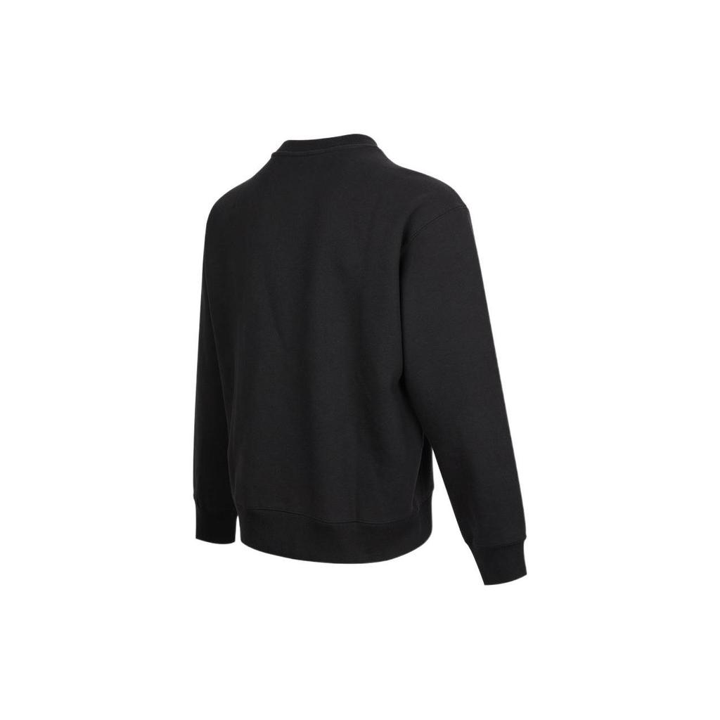 Adidas Casual Breathable Crew Neck Sport Sweatshirt Men Tops Black H09179