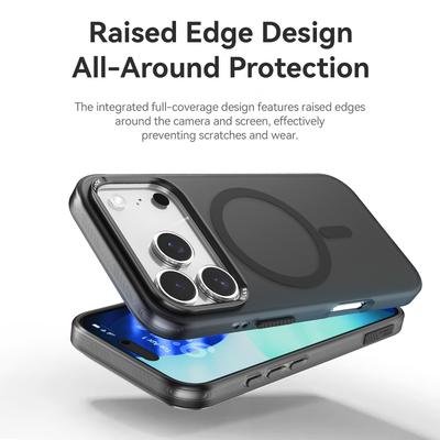 ROCK For iPhone 17 Pro Case Compatible with MagSafe Metal Lens Frame TPU + PC Matte Phone Cover