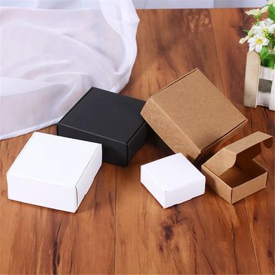 10 pièces Petite Boîte en Papier Kraft pour Cadeau Artisanat Bijoux Stockage Bonbons Emballage Carton Emballage