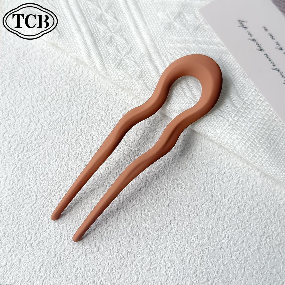 Elegant 2025 U-Shaped Japanese Korean Hairpin Clip for Buns