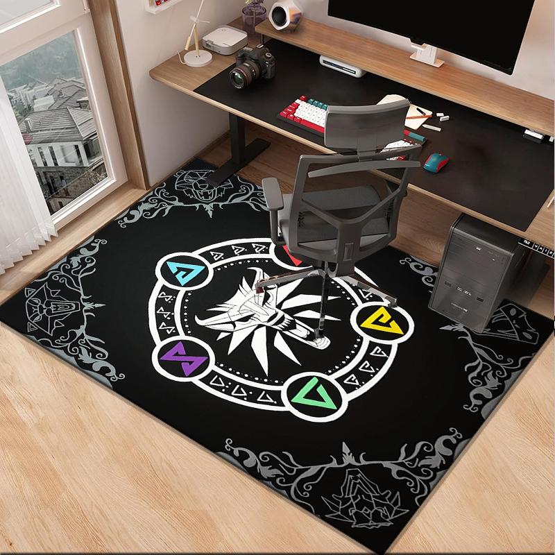 wizard dragon Office Rug Chair Mat, Game Carpet, Suitable for Front Door, Bedroom, Living Room, Desk, Holiday Gift