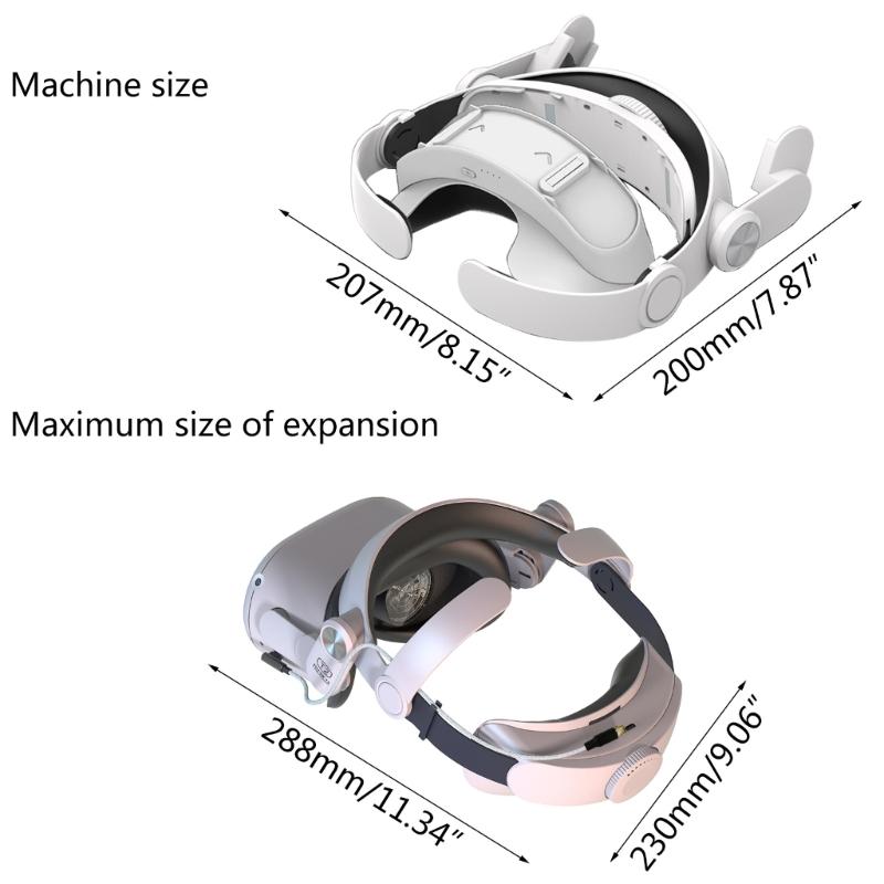 Replacement for Head Strap Replacement Headband Cushion Pad Adjustable for Head Band for Quest 2 VR Accessory
