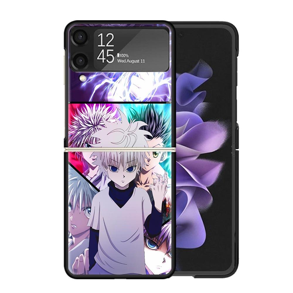 Hunter X Killua Clear Phone Case For Samsung Z Flip 7 6 5 4 3 Galaxy ZFlip7 ZFlip6 ZFlip5 ZFlip4 ZFlip3 5G Print Cover Z Flip 7