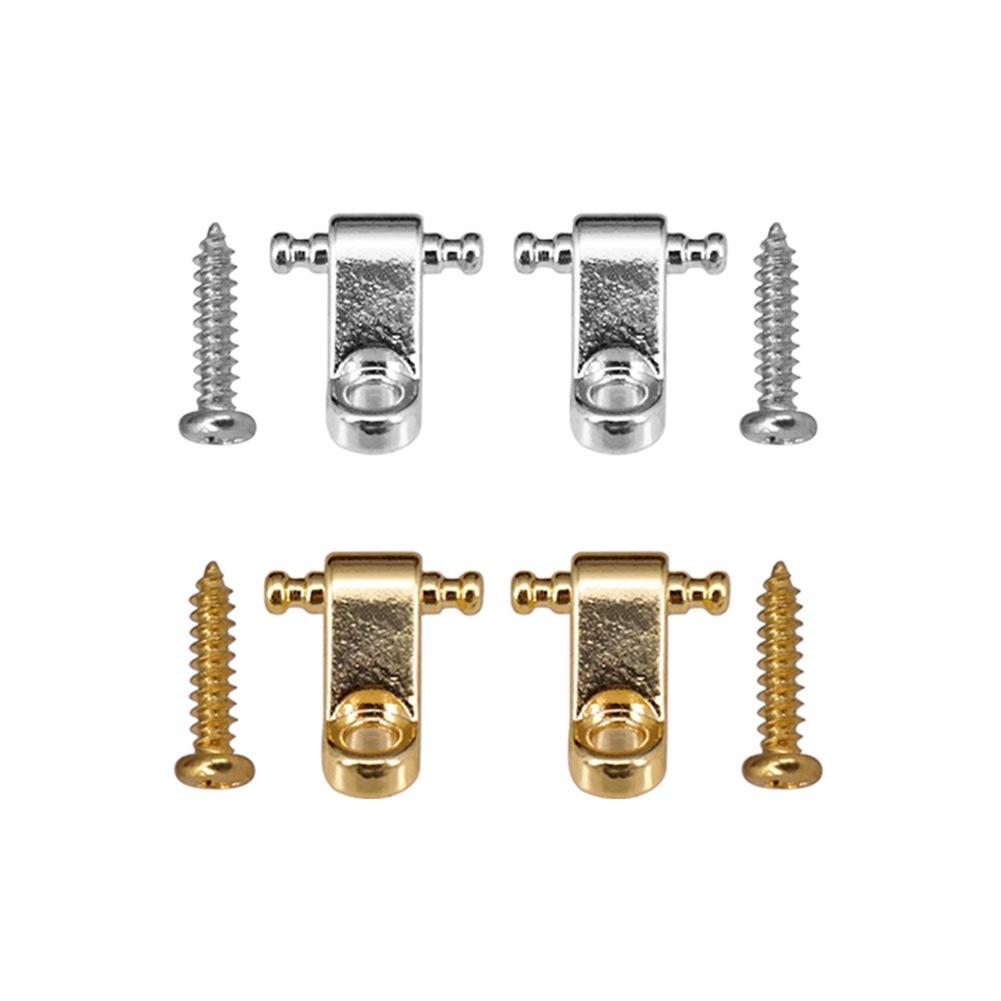 2 Electric Guitar Clasp String Holder for Fenders Strat Tele ST TL Silver/Gold