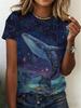 Summer Women's 3D Print Goldfish Graphics T-Shirt Fashion Casual Tees O-Neck Tops Short Sleeves T-Shirt Street Women's Clothing