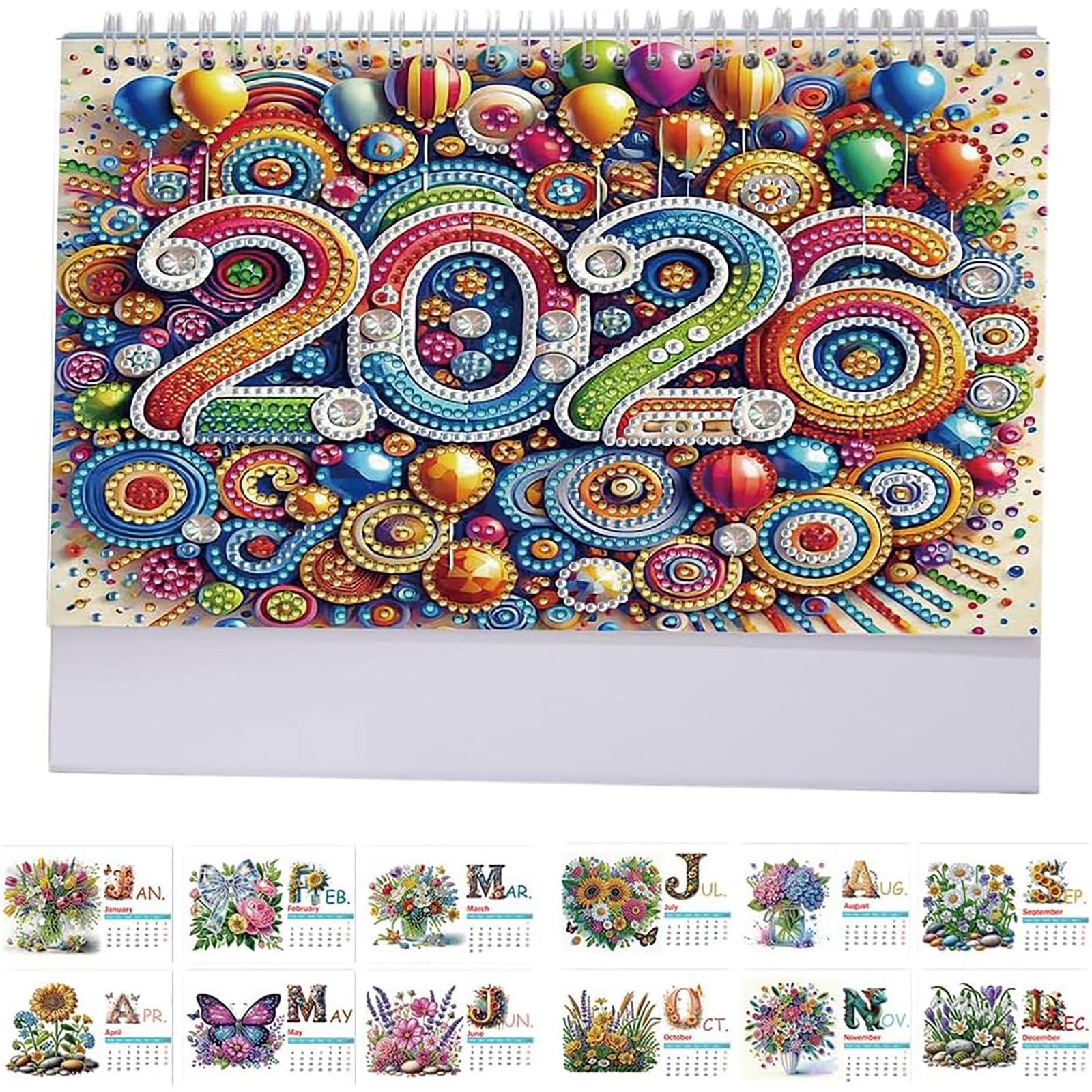 

Generic 2026 Настольный календарь, 12 месяцев, Календарь на 2026 год, Настольный календарь, Календарь для рабочего стола, 25 X 20.5 X 9 см, Подарок для вашего сердца One Size