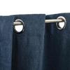 VidaXL Rideaux occultants Aspect lin avec œillets 2 pcs Bleu 140x225cm