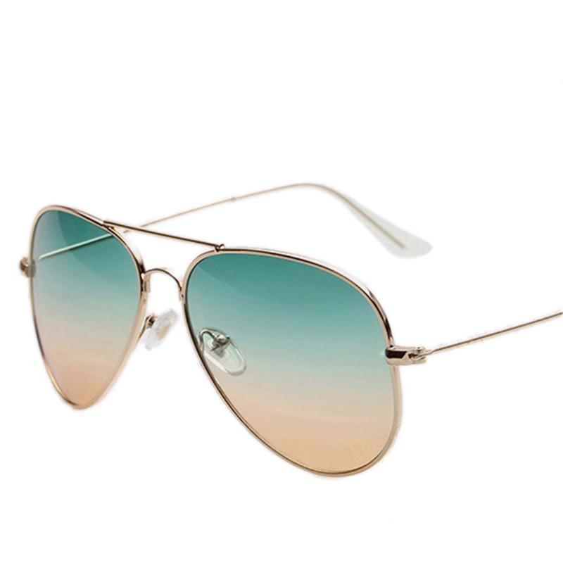 Vintage Sunglasses Men Women Classic Pilot Gradient Mirrored Lens Sun Glasses Sunglass