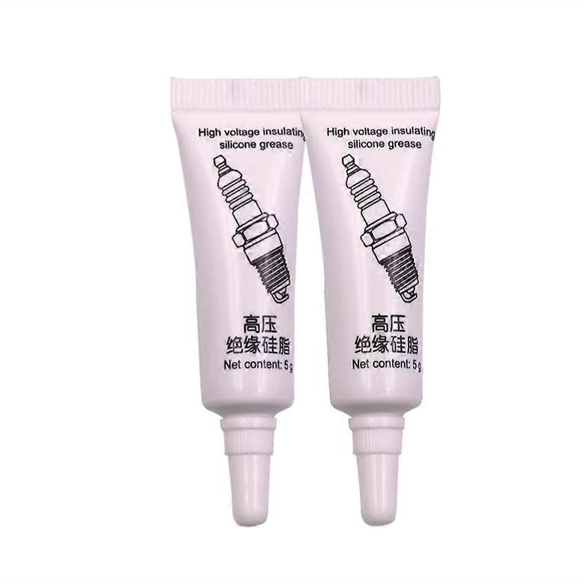 #1-5x Automobile Spark Plug Insulating Grease High Voltage Electrical Insulation Silicone Grease Low Temperature Corrosion Resistance Less