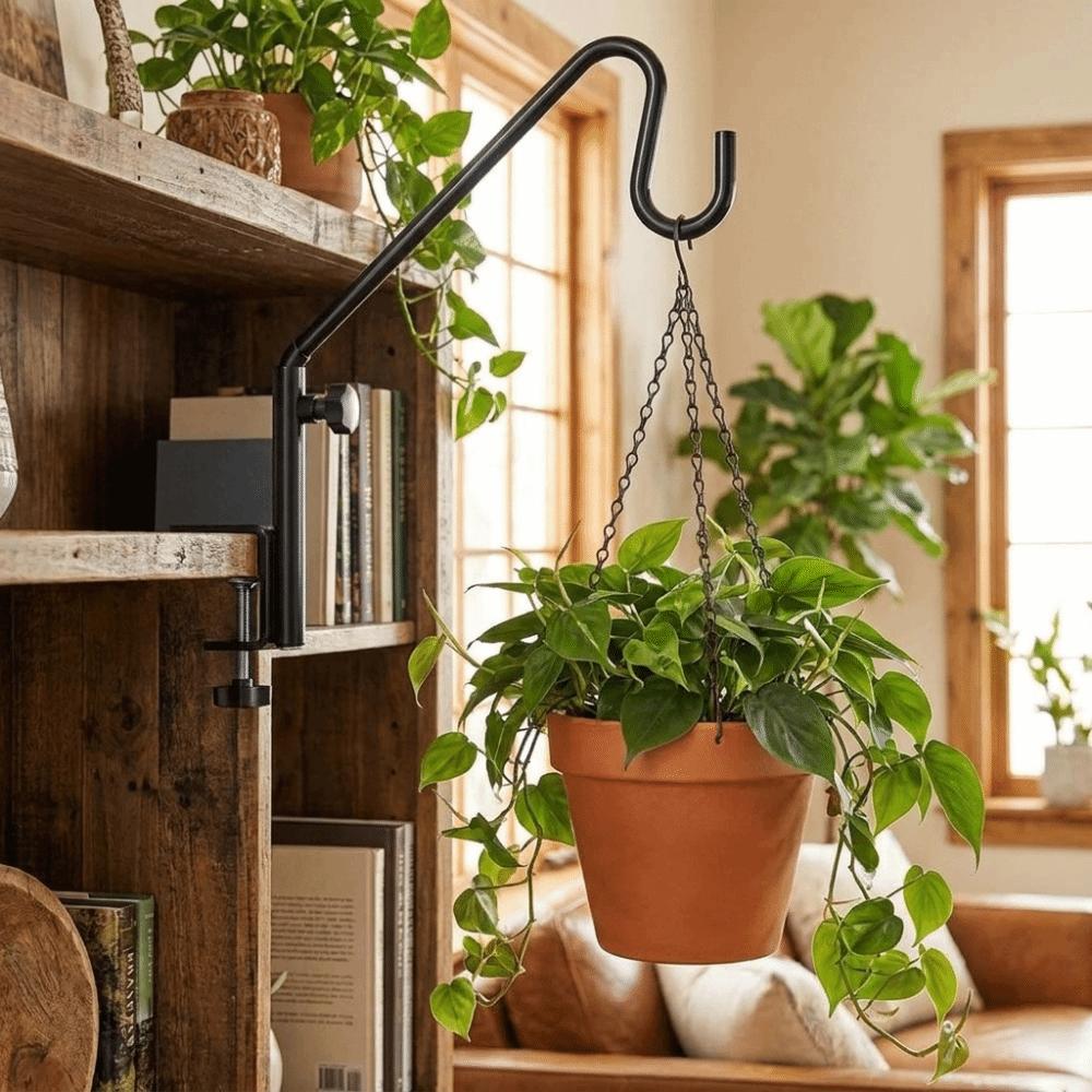Adjustable Bird Feeders Hook Stainless Steel Plant Bracket Hook Extended Rail Hook  Outdoor
