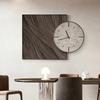Wind Restaurant Clock Nordic Abstract Art Creative Wall Decorative Painting Retro Simple Wall Clock