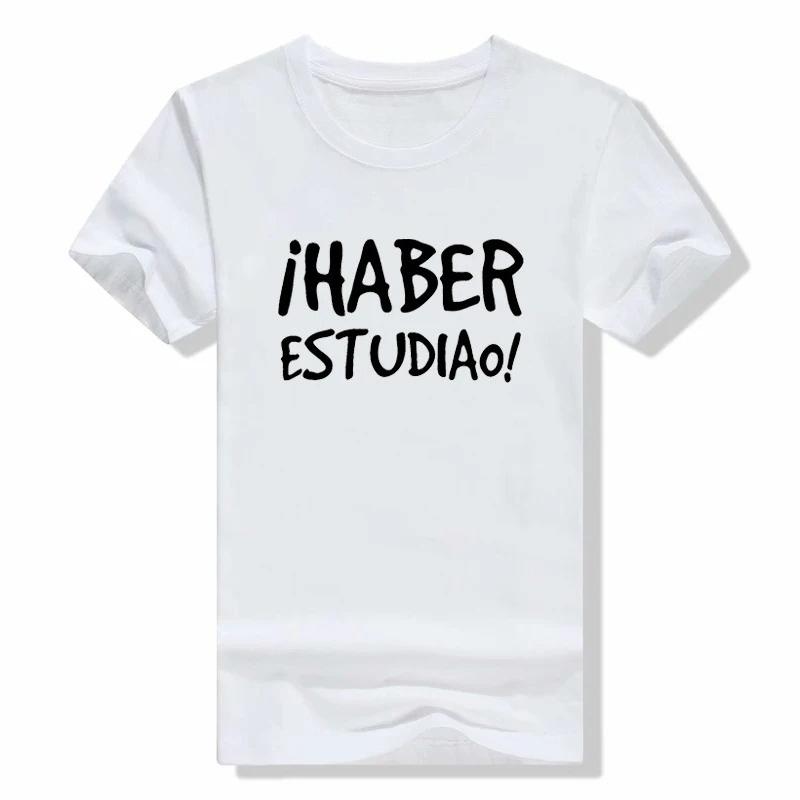 Habe studiert T-Shirt Lustige spanische Sprüche Phrase T-Shirt Kurzarm Lässig Sommer Weich O-Ausschnitt T-Shirt Damenbekleidung Mode