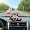Playful Couple Themed Resin Car Ornament Dashboard Decors Creative Dashboard Decors Creative Automotive Gift For Partner