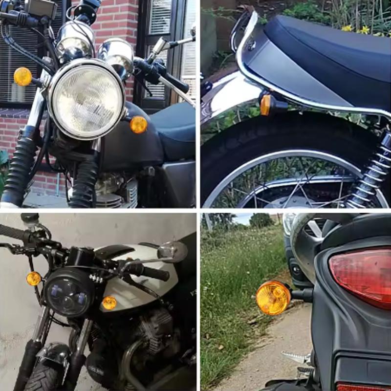 Motorcycle Turn Signals Light Motorbike Front and Rear Signal Lamp For Honda Yamaha Kawasaki Cafe Racer 12V Moto Indicator Lamp