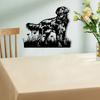 Flat-Coated Retriever Wandkunst Metaal Vintage IJzeren Beeld Tuin Huis Decoratie