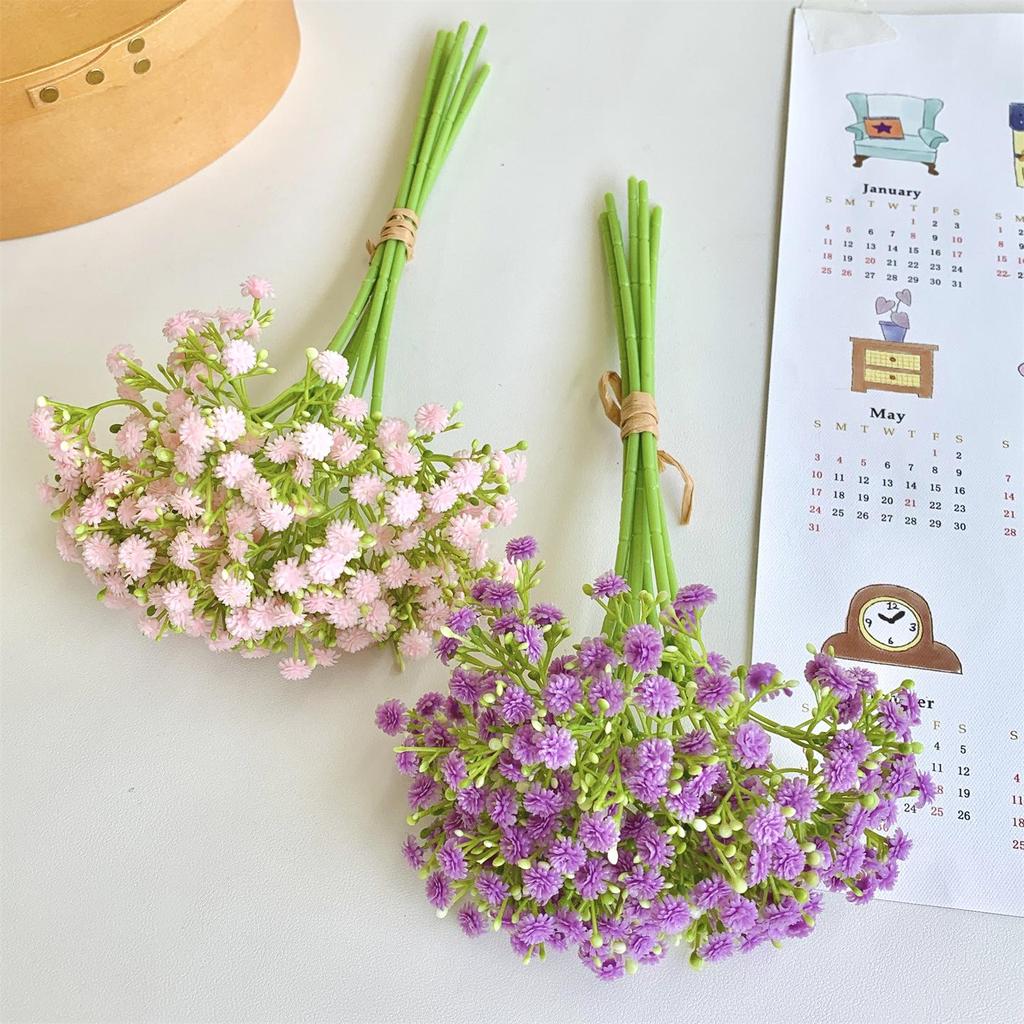 Baby's Breath Soft Rubber Artificial Flower Bouquet for Living Room Decor