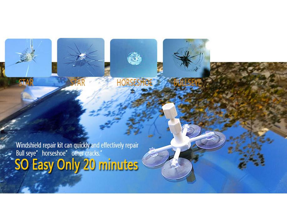 Hot Selling Car Windshield Scratch Repair Tool Set with Glass Repair Liquid