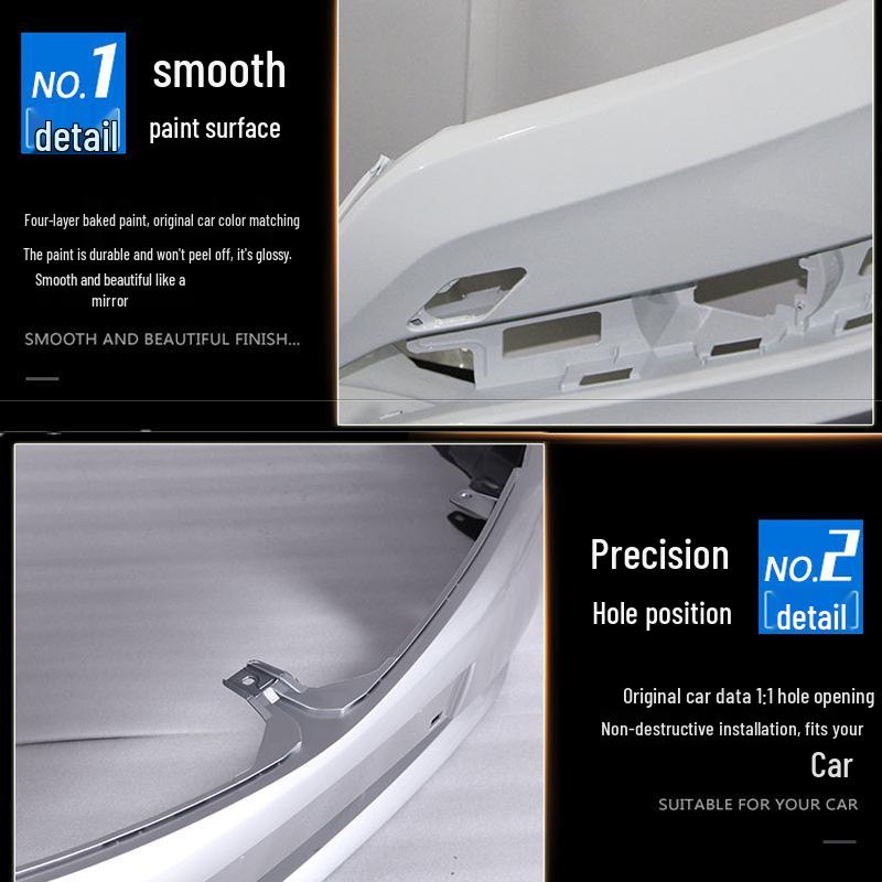 Fits Geely Vision 2020 & 2021: front bumper, guard, painted surround, enhanced original parts.