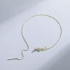 S925 Sterling Silver Beaded Box Chain Bracelet for DIY Fine Bead Stringing